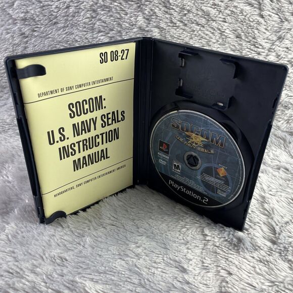 SOCOM U.S. Navy Seals (Sony PlayStation 2, 2002) PS2 Black Label Complete - Picture 9 of 15